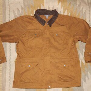 Eddie Bauer Women's 2XL Brown Light Weight Barn Jacket w Cinch Waist